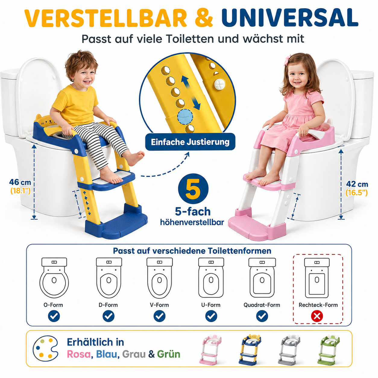 Potty Training Seat™ - Toilettentraining für die Kleinsten - Faltbares-Töpfchen
