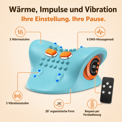Nackora™ – 3-in-1 Nackenmassagegerät mit Wärme, EMS und Vibration