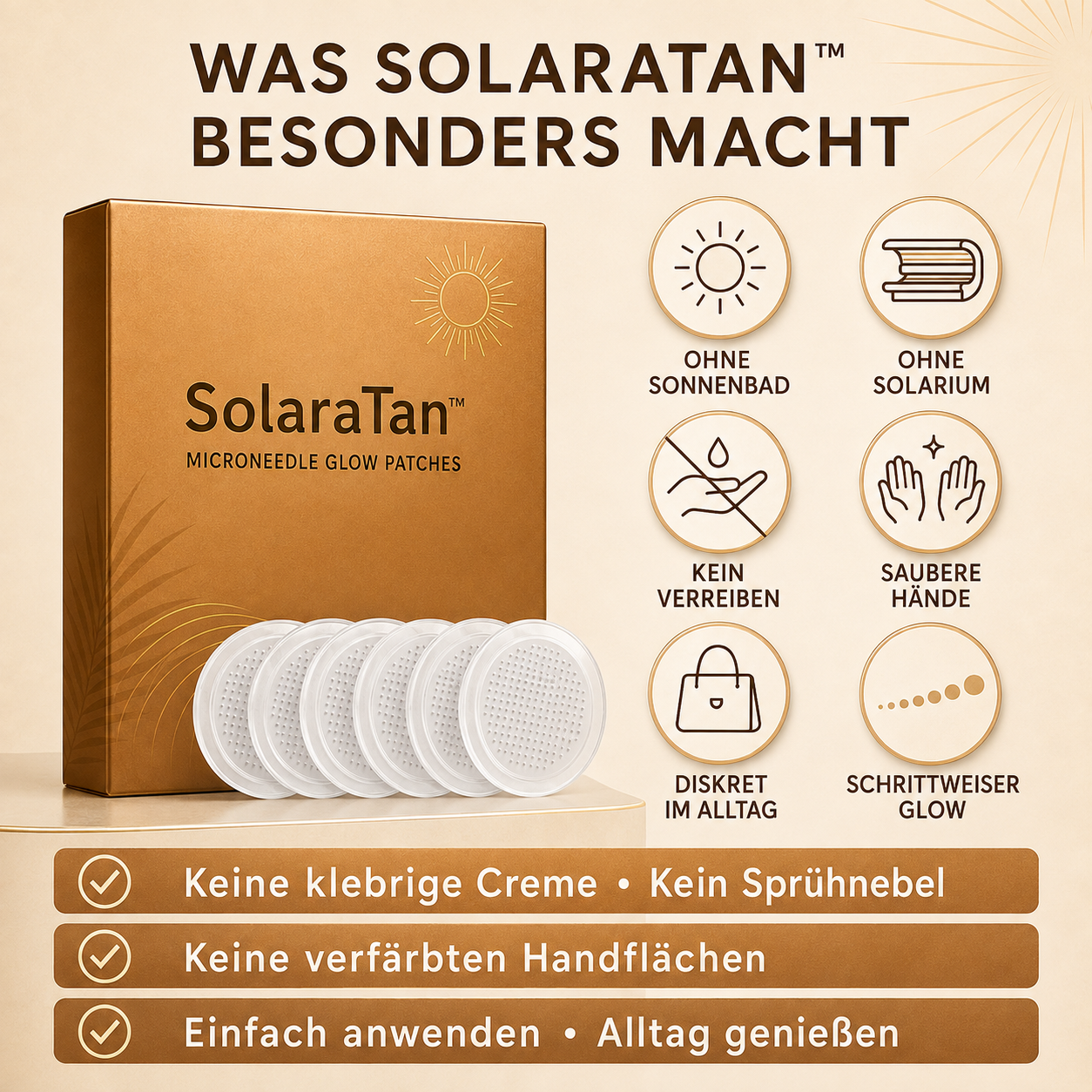 SolaraTan™ – Dein Glow ohne UV-bedingtes Hautkrebsrisiko durch Sonne und Solarium