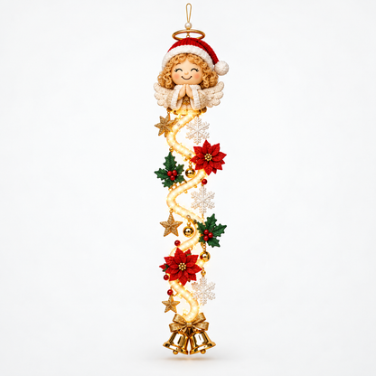 NoelGlow – Illuminated Cascading Christmas Door Hanger