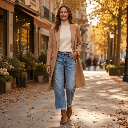 AutumnFringe™ – Vintage Jeans mit Fransen-Saum | Dein neuer Herbst-Favorit 🍂