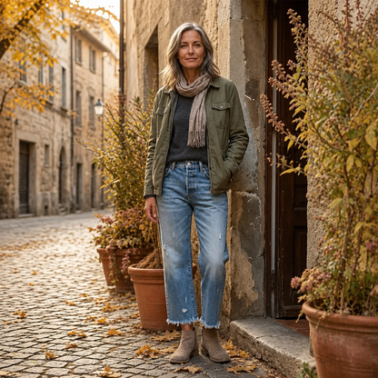 AutumnFringe™ – Vintage Jeans mit Fransen-Saum | Dein neuer Herbst-Favorit 🍂