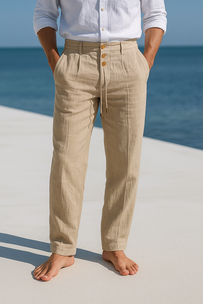 MATTEO | Luftige Leinen Sommerhose