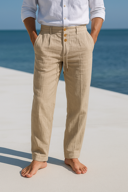 MATTEO | Luftige Leinen Sommerhose