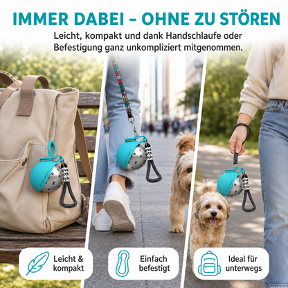 HappyPaw™ | 2-in-1 Hunde-Trinkflasche mit integrierter Silikonschale [50% Rabatt]