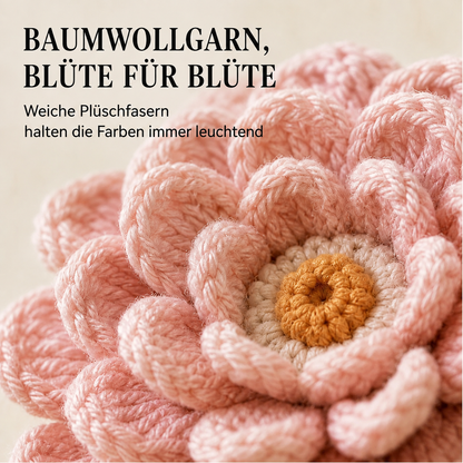 Bowerly – Handgefertigter gehäkelter Blumen-Wandbehang mit Ranken & Quasten | 70 % Rabatt