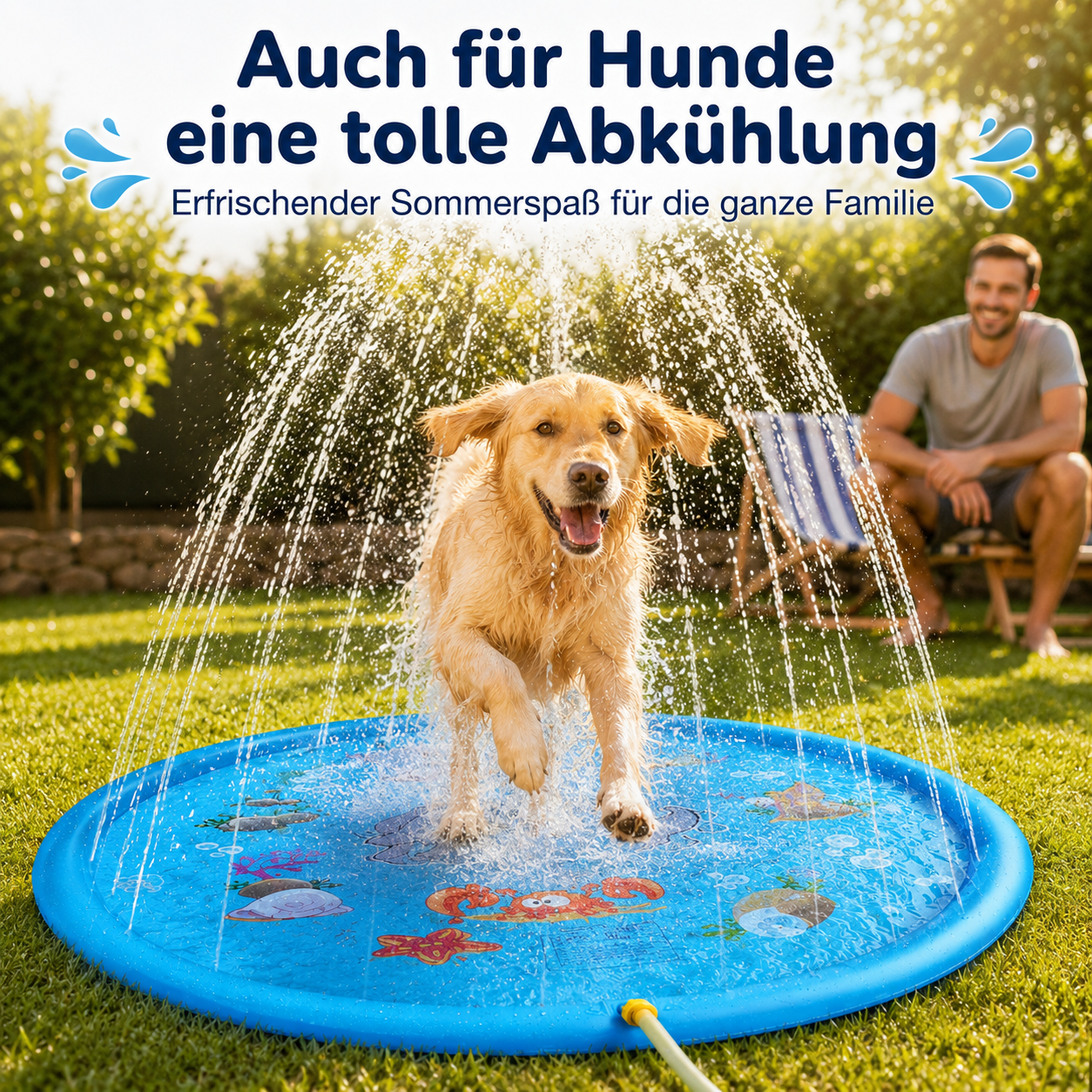SplashPad™ | Schneller Wasserspaß für Kinder – perfekt für heiße Sommertage [Letzter Tag Rabatt]