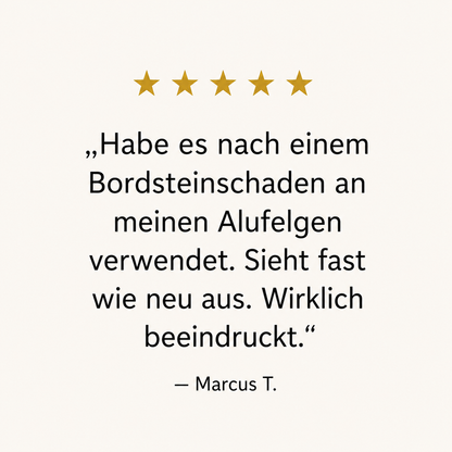 Homonth™ – Präzisionsstift zur Reparatur schwarzer Felgenkratzer mit Klarlack + 50 % Rabatt