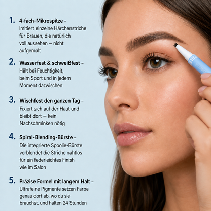 Archelle™ – 2-in-1 wasserfester Microblading-Augenbrauenstift mit Tönungsbürste + Letzter Tag Rabatt!
