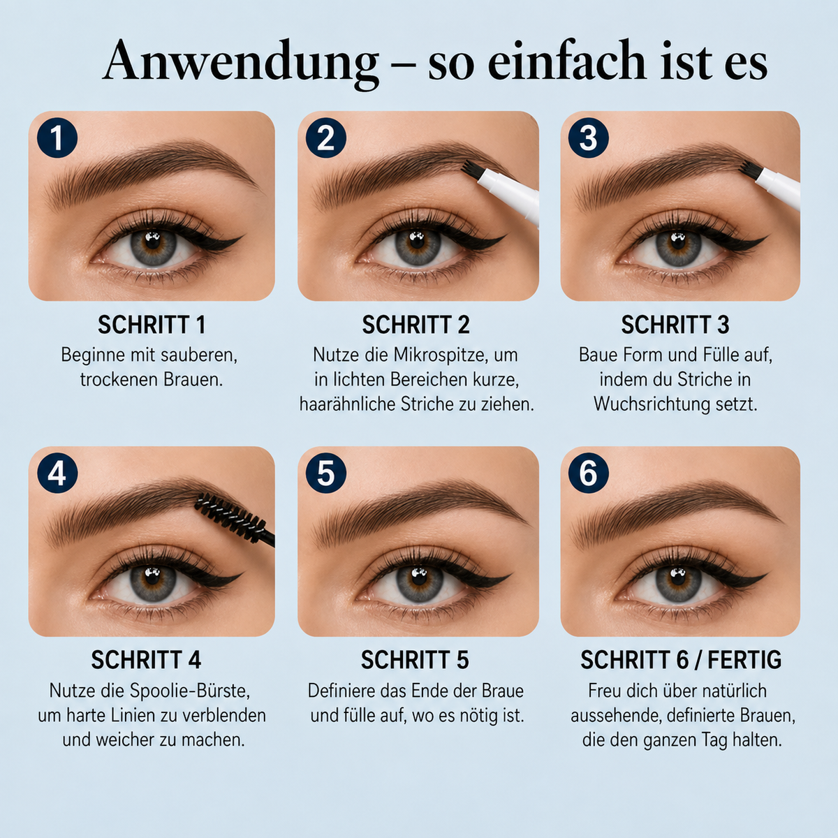 Archelle™ – 2-in-1 wasserfester Microblading-Augenbrauenstift mit Tönungsbürste + Letzter Tag Rabatt!