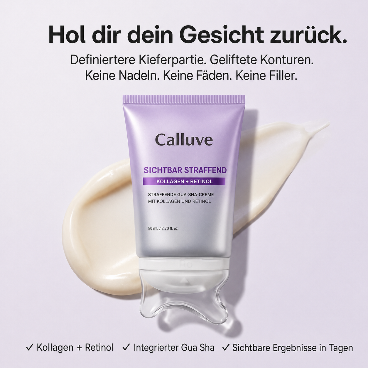 Calluve sichtbar straffendes Gua-Sha-Serum