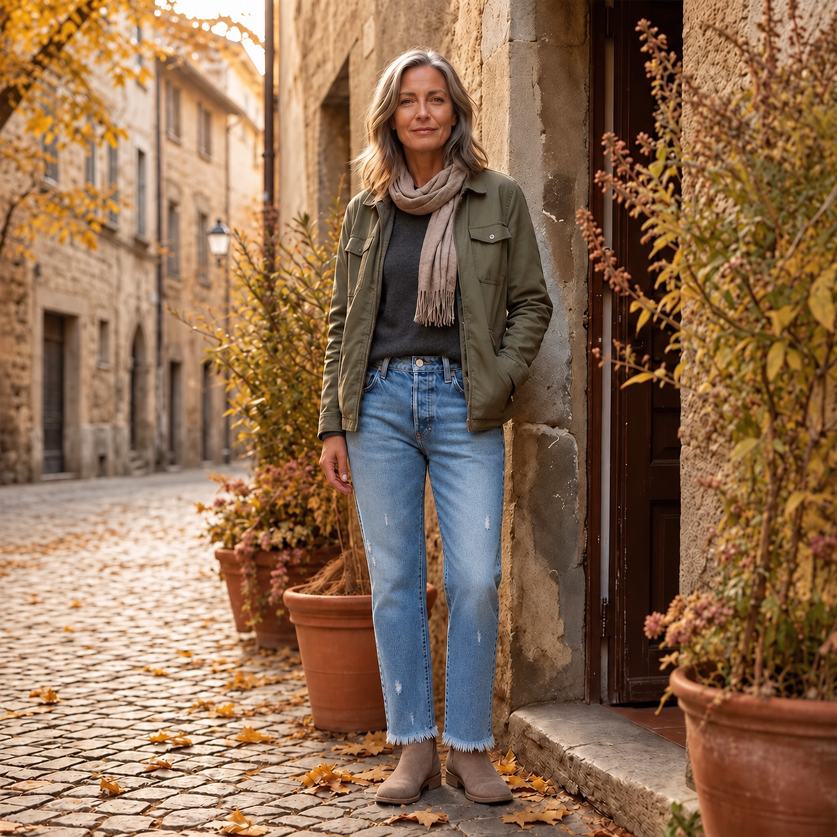 AutumnFringe™ – Vintage Jeans mit Fransen-Saum | Dein neuer Herbst-Favorit 🍂