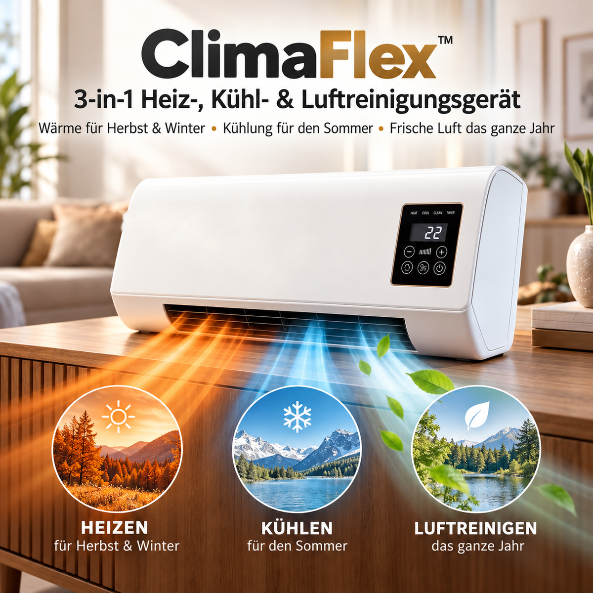 Letzter Tag Rabatt | Mobile Heizung – Kuschelige Wärme in nur 30 Sekunden für ein gemütliches Zuhause!