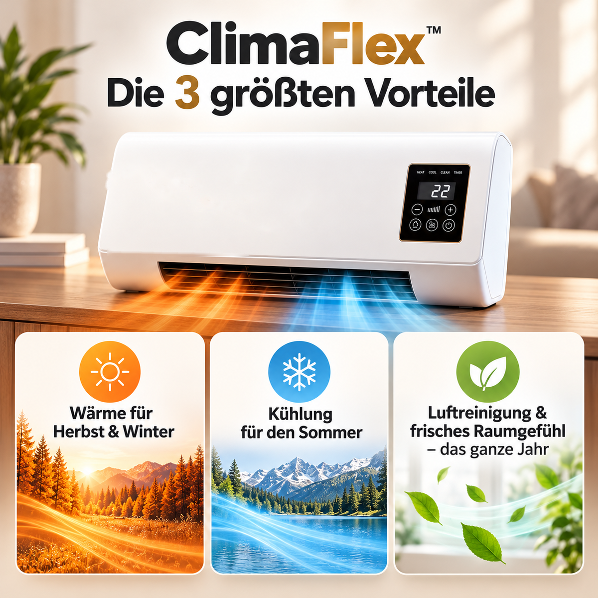 Letzter Tag Rabatt | Mobile Heizung – Kuschelige Wärme in nur 30 Sekunden für ein gemütliches Zuhause!