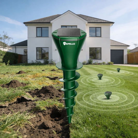2x Sonic Pulse Pro™ | Abwehr gegen Maulwürfe, Wühlmäuse und Schlangen