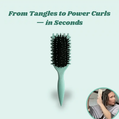 CurlWand – Lockenbürste zum Stylen für welliges & lockiges Haar