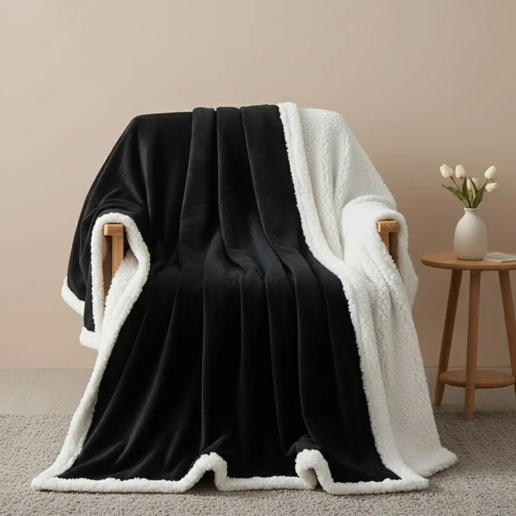 CloudLuxe™ | Doppellagige Kuscheldecke mit weichem Plüschfutter