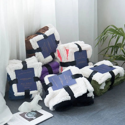 CloudLuxe™ | Doppellagige Kuscheldecke mit weichem Plüschfutter