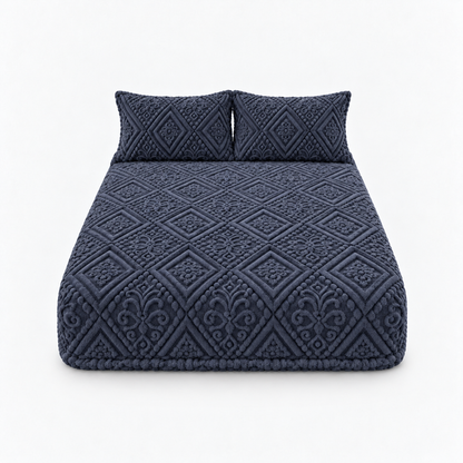 Letzter Tag: 50 % Rabatt | Damask Haven™ – Luxus-Spannbettlaken mit kuschelweichem 3D-Damastmuster!