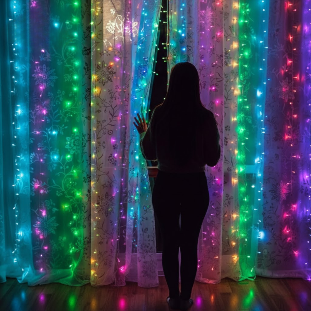 GlowDrape – Lebendige Lichtshow für jeden Anlass! | 50% Rabatt