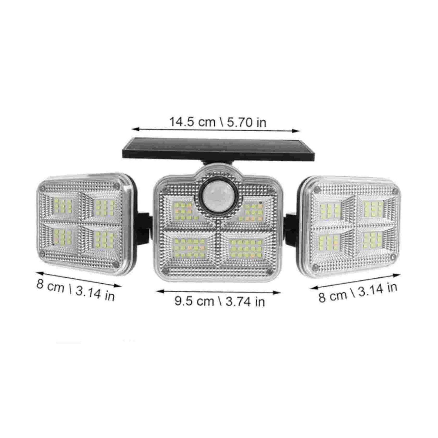 Solar LED Strahler mit Bewegungsmelder |200W Leistung | Wetterfest