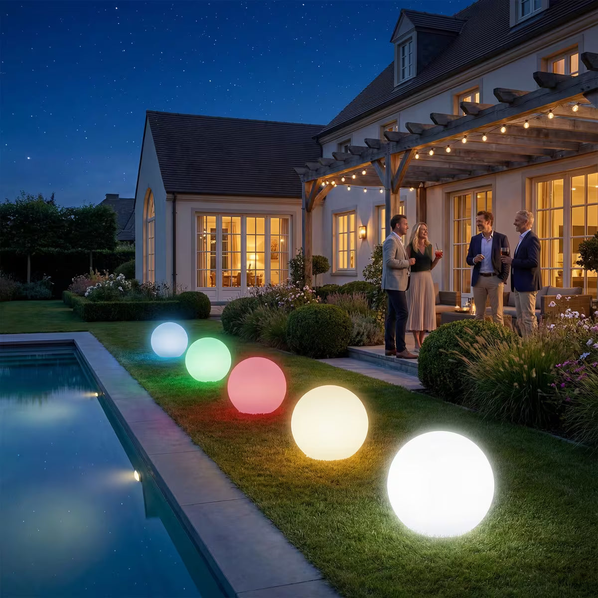 LED Kugelleuchten für Garten, Terrasse & Poolbereich