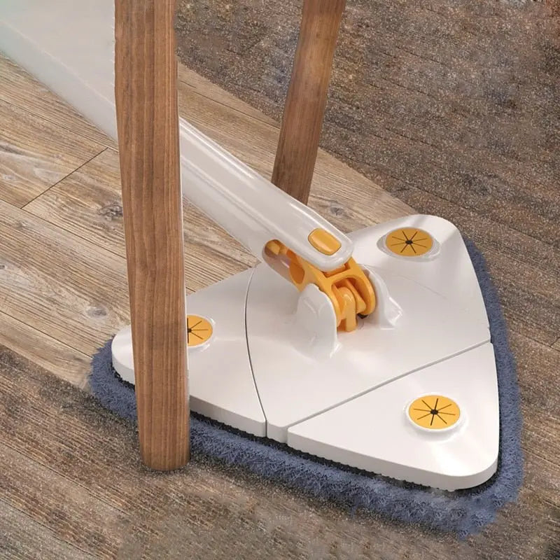 Dreieckiger, um 360° drehbarer Reinigungswischer für Ecken und Wände