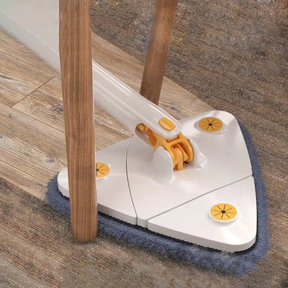 Dreieckiger, um 360° drehbarer Reinigungswischer für Ecken und Wände