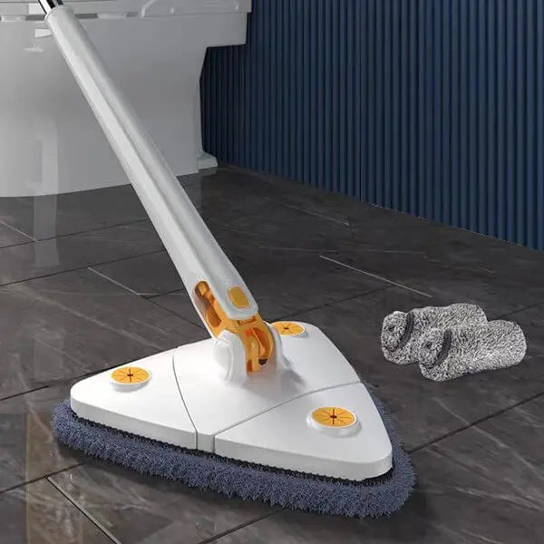 Dreieckiger, um 360° drehbarer Reinigungswischer für Ecken und Wände