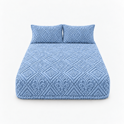 Letzter Tag: 50 % Rabatt | Damask Haven™ – Luxus-Spannbettlaken mit kuschelweichem 3D-Damastmuster!