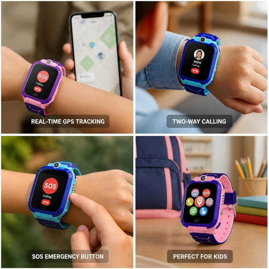 Echtzeit-GPS & SOS Kinder-Smartwatch
