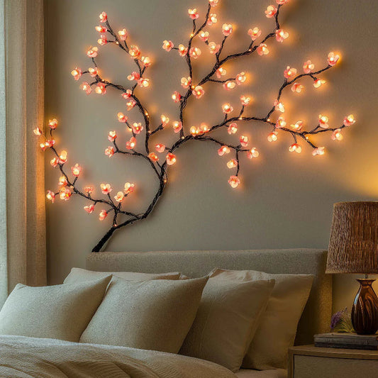 PetalGlow™ | LED-Kirschblüten-Lichterkette – Stimmungsvolle Raumdeko in 3 Farben [Nur heute 70% Rabatt]