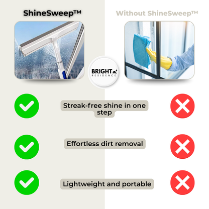 ShineSweep – Der ultimative Fensterreiniger – Sprühfunktion & Reichweite