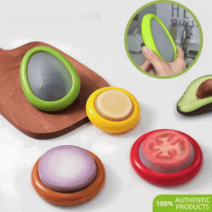 EverFresh – Set mit Abdeckhauben zur Aufbewahrung von Obst und Gemüse (4-teilig)