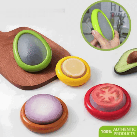 EverFresh – Set mit Abdeckhauben zur Aufbewahrung von Obst und Gemüse (4-teilig)
