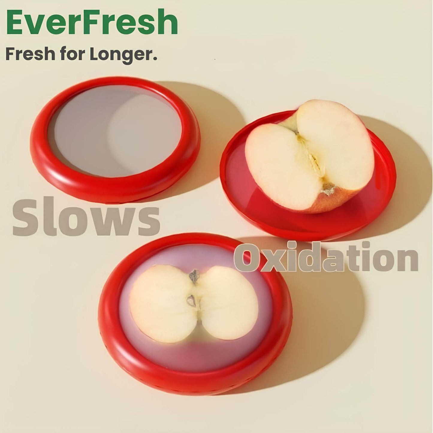 EverFresh – Set mit Abdeckhauben zur Aufbewahrung von Obst und Gemüse (4-teilig)