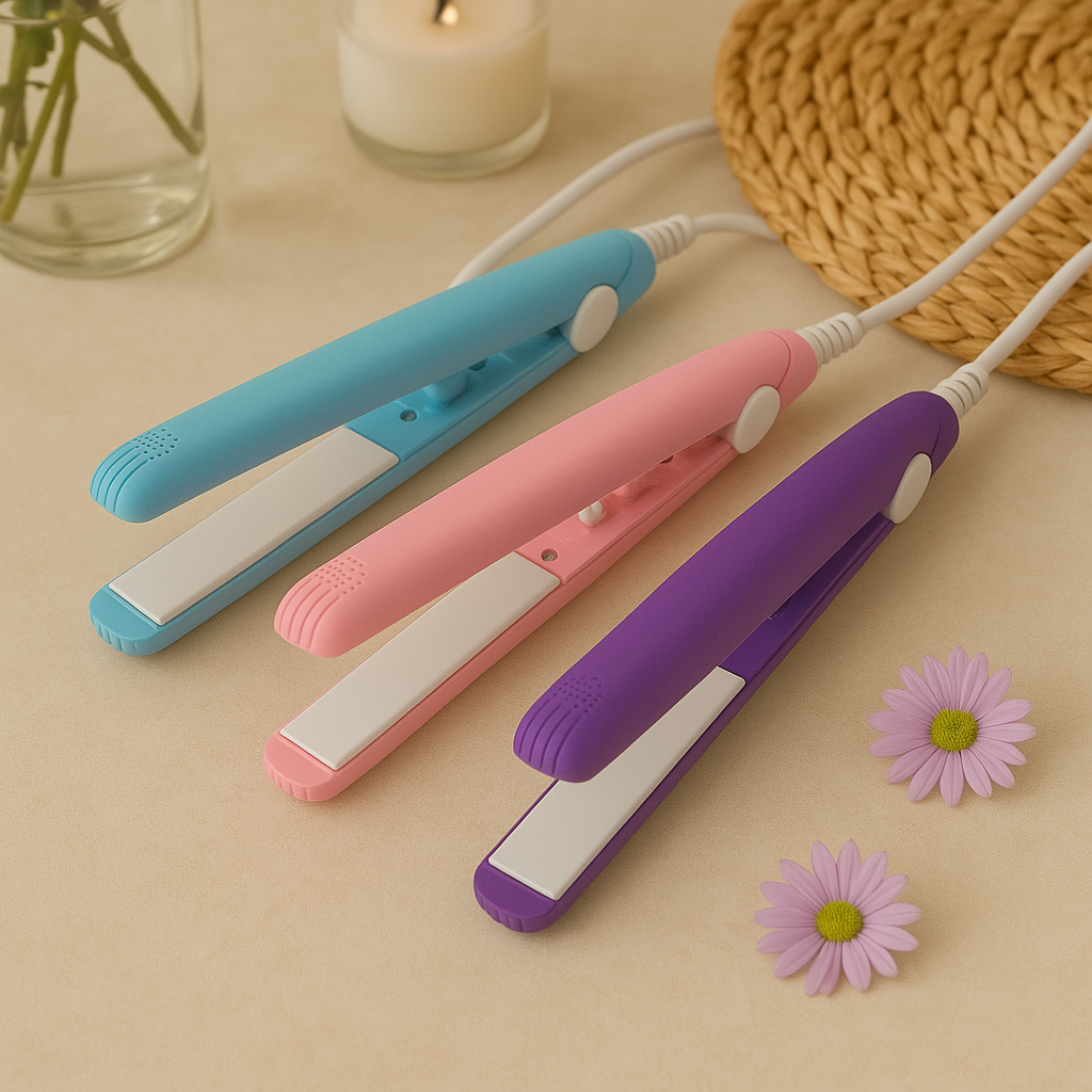 Twirly – Mini-Haarlockenstab & Glätteisen für Reisen & schnelle Auffrischungen