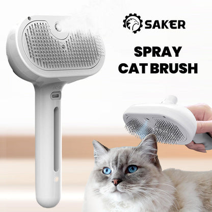 FellGlanz™ – Spray-Katzenbürste | Glänzendes Fell, einfache Pflege | 50% RABATT