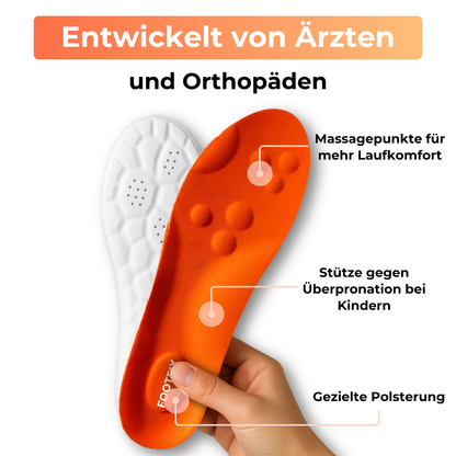 KidoStep™ – Massage-Einlegesohlen für mehr Fußkomfort bei Kindern