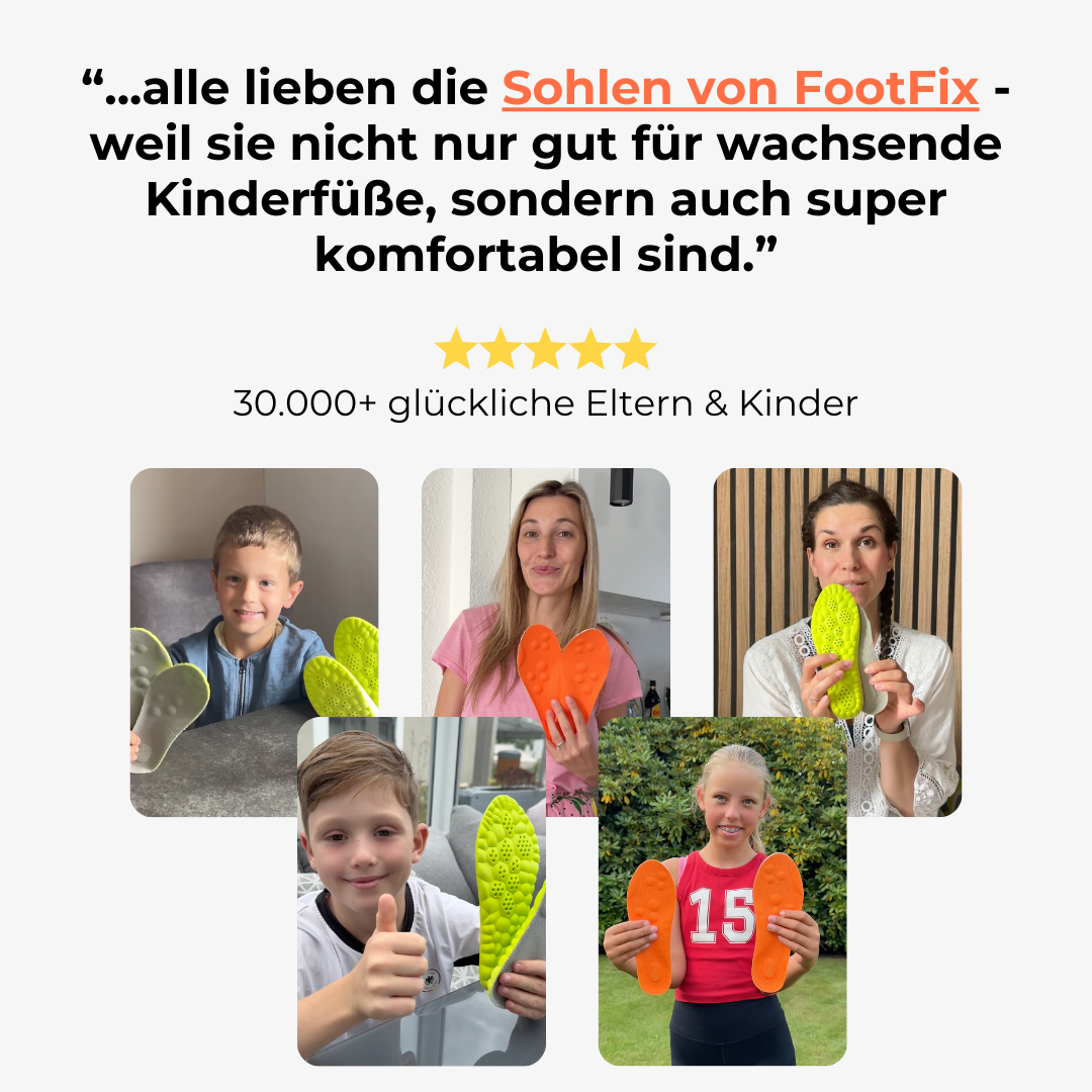 KidoStep™ – Massage-Einlegesohlen für mehr Fußkomfort bei Kindern