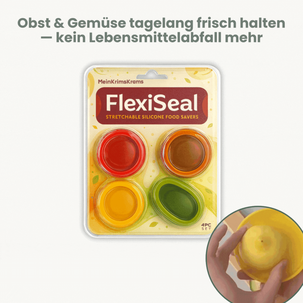 FlexiSeal — Frische erhalten, Verschwendung stoppen und deine Lebensmittel zum Strahlen bringen!