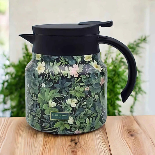 Florica – Isolierte Teekanne mit Vintage-Blumenmuster