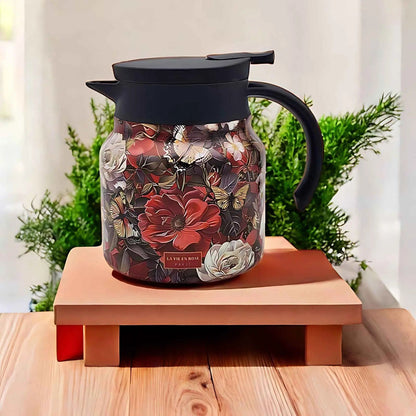 Florica – Isolierte Teekanne mit Vintage-Blumenmuster