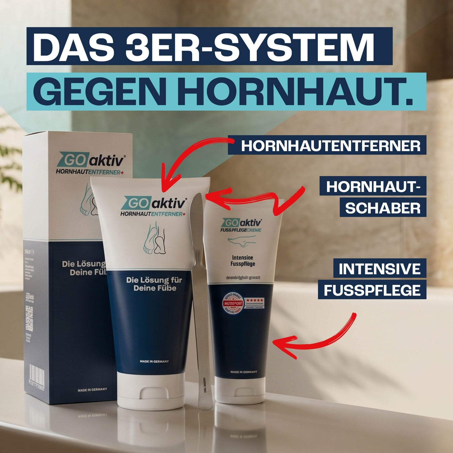 FootSilk™ – Sanftes Hornhaut-Gel für weiche Füße