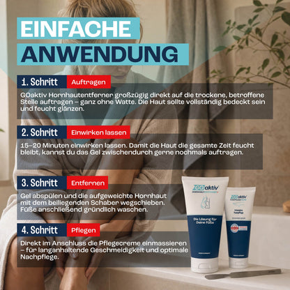 FootSilk™ – Sanftes Hornhaut-Gel für weiche Füße