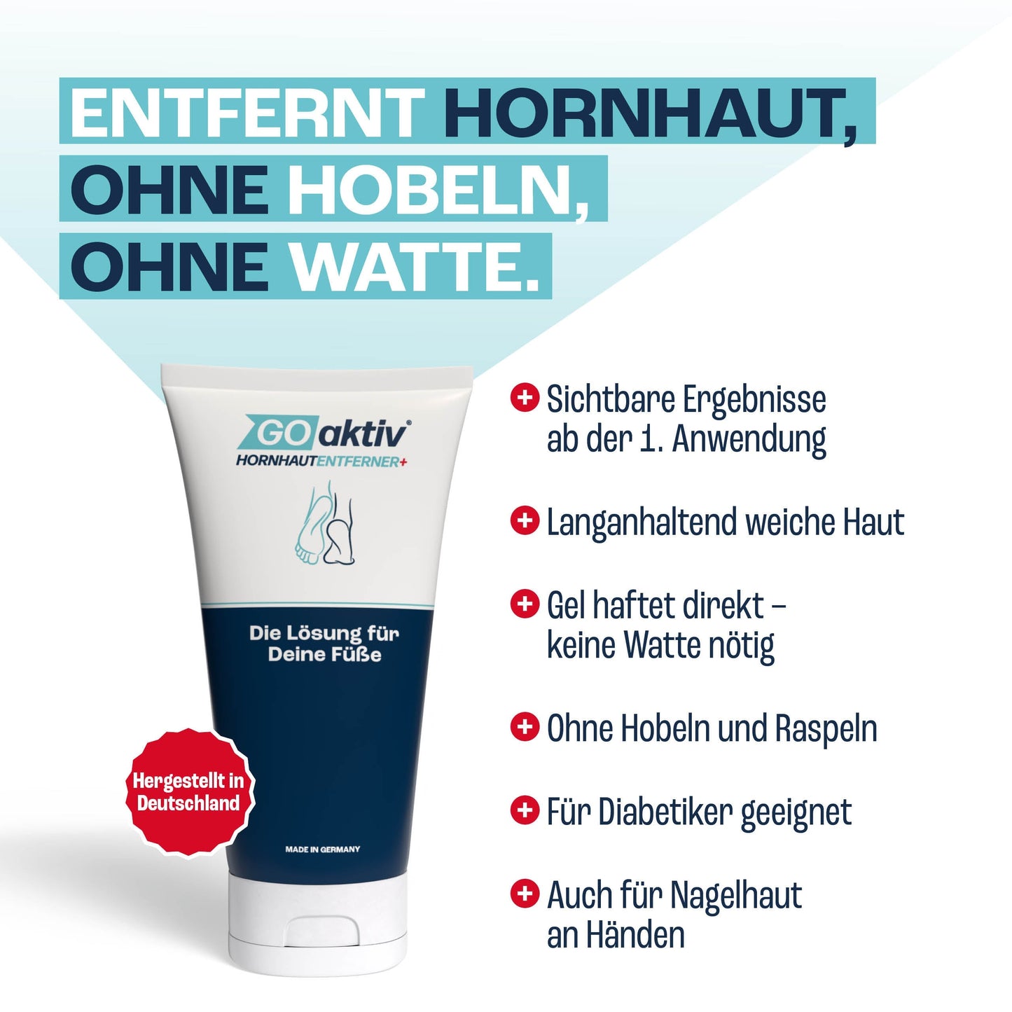 FootSilk™ – Sanftes Hornhaut-Gel für weiche Füße