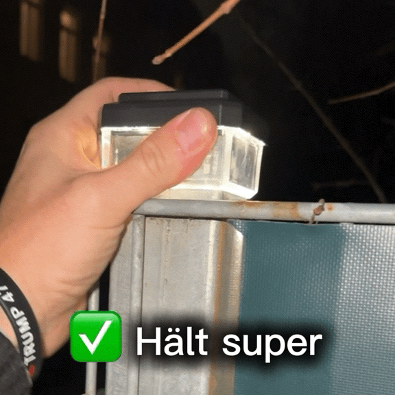 1+1 Gratis | SolarGlow™ 6040 LED Zaunleuchte [Letzter Tag Rabatt]