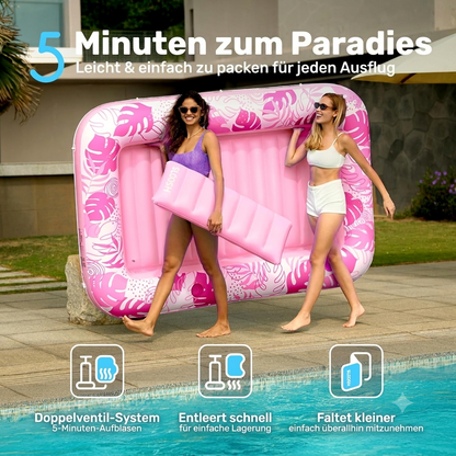 Sloosh XXL Tanning Pool – Entspannt sonnenbaden & schneller bräunen