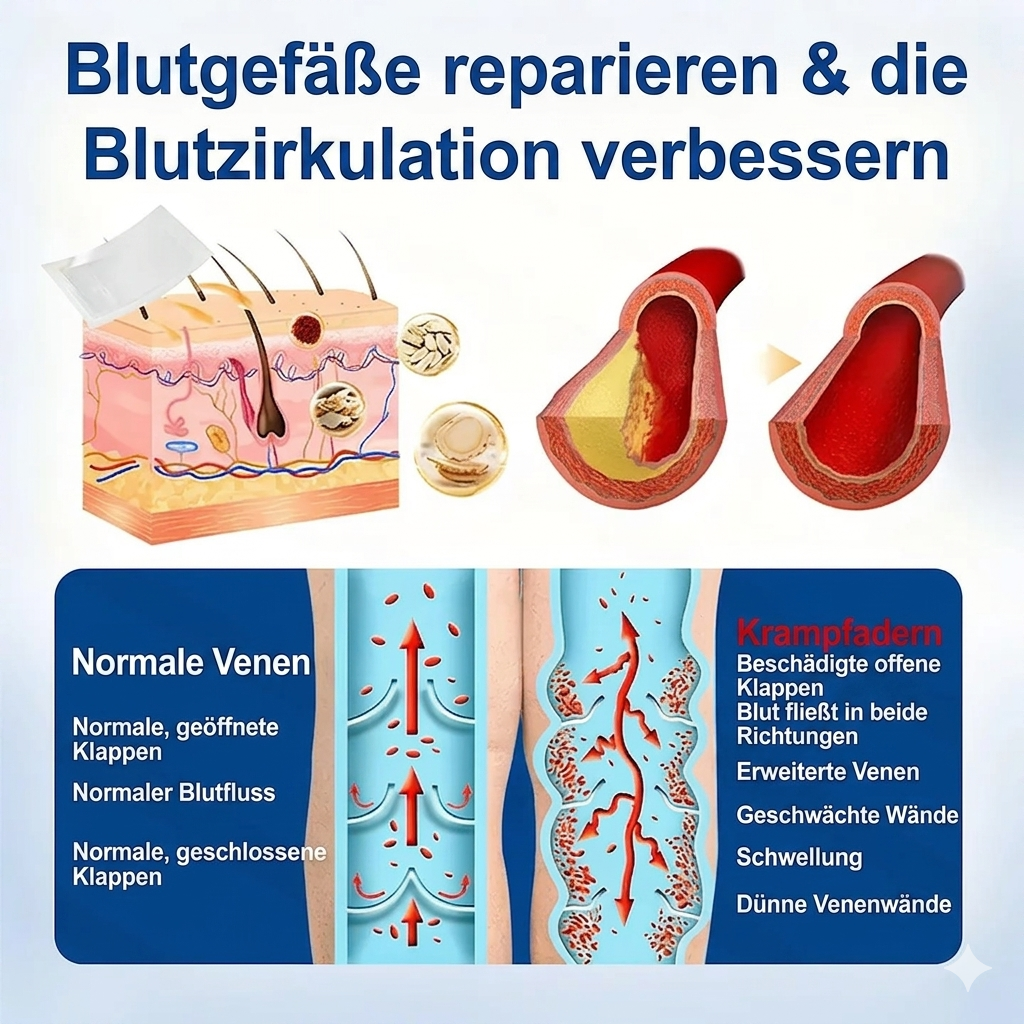 VeinTarget Mikronadelpflaster + 10-IN-1 𝗙ortschrittliches 𝗡ano-Mikronadel-𝑷𝒇𝒍𝒂𝒔𝒕𝒆𝒓 -Für weniger Schmerzen und Schwellungen, reduzierte Äderchen und stärkt die Gefäße