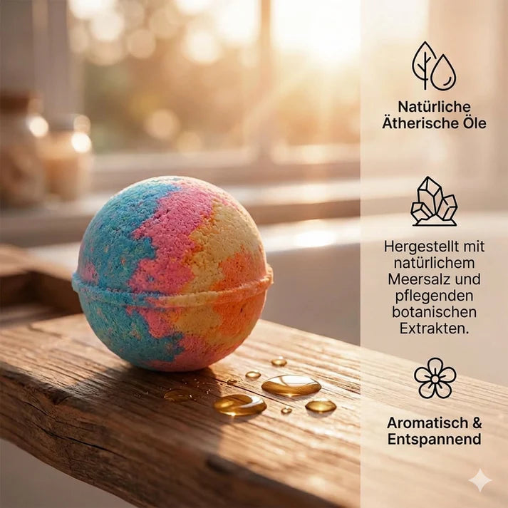 Badekugeln Kinder Set – 24 Badebomben mit Überraschung und Mega Schaum | Geschenkset für Kinder, Geburtstag & Feiertage